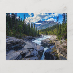 Schöner Berg Fluss Natur Landschaft Postkarte