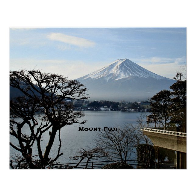 Schöner Berg Fuji Poster (Vorderseite)