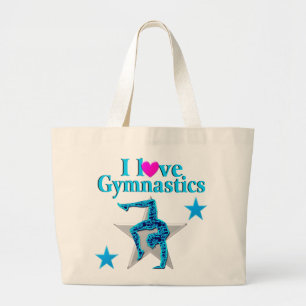 SCHÖNER BLAU I LIEBE GYMNASTIK JUMBO STOFFBEUTEL