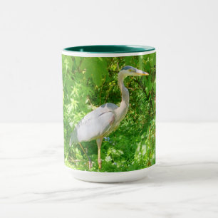 Schöner blauer Held in der wilden Tasse