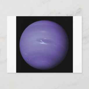 Schöner blauer Neptun, aus dem Weltall gesehen, NA Postkarte