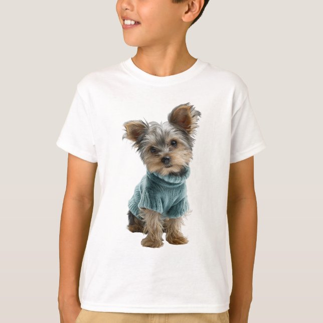 Schöner blauer Pullover Welpe Kinder (Vorderseite)