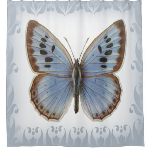 Schöner Blauer Schmetterling Duschvorhang