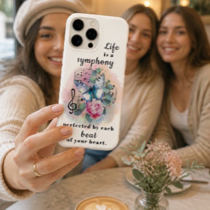 Schöner blauer Schmetterling Inspirationszitat iPhone 16 Pro Max Hülle