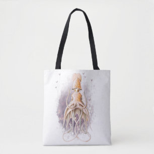 Schöner, blauer Tintenfisch Tasche