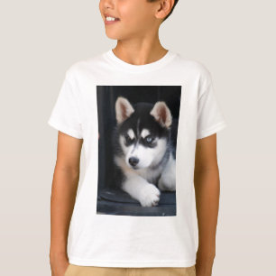 Schöner blaues Augen-sibirischer Husky 2 T-Shirt