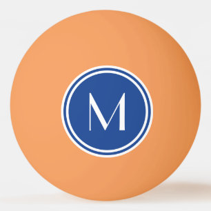 Schöner Blue Custom Monogram Pong Ball Tischtennisball