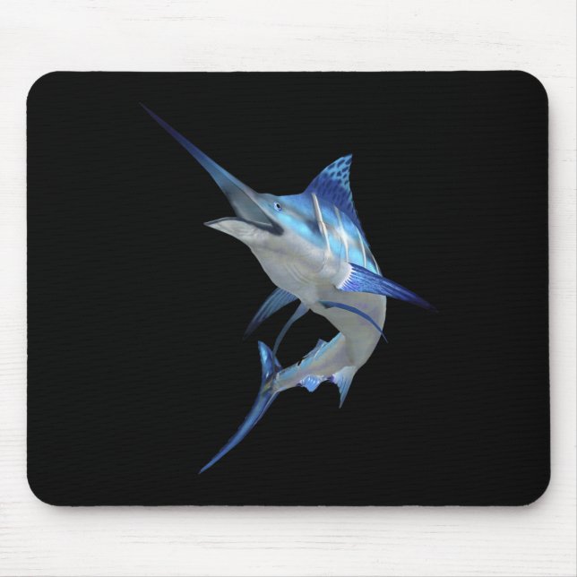 Schöner Blue Marlin Fischen Kurzurlaub Mousepad (Vorne)