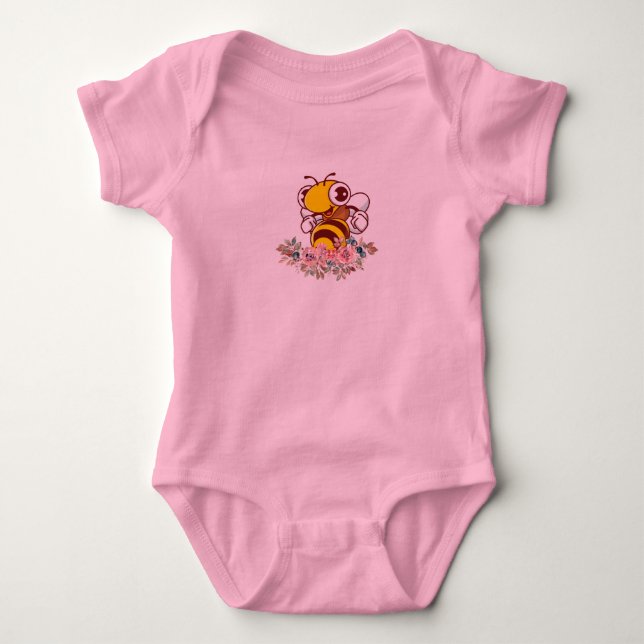 Schöner Blumenanzug Baby Strampler (Vorderseite)