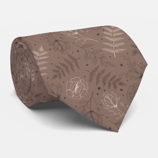 Schöner Blumengarten Neck Tie Krawatte (Gerollt)