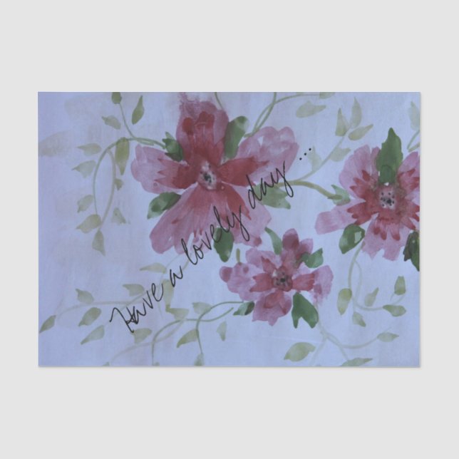 Schöner Blumenladen Seidenpapier (Vorderseite)