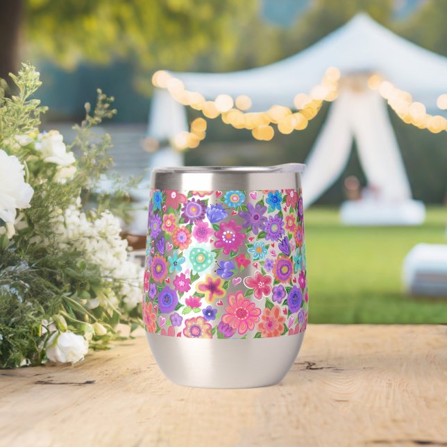 Schöner Blumenmuster Boho Style (Hochzeit)