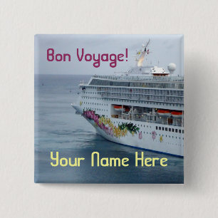 Schöner Bogen-Namensschild Button