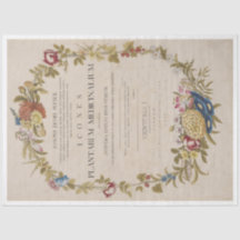 Schöner botanischer Kranz mit Skript