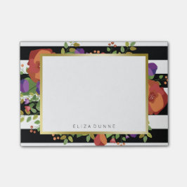 Schöner Bouquet-Individuelle Name Post-it Klebezettel