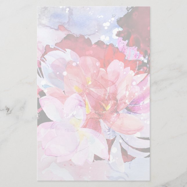 Schöner Bouquet mit Blume Briefpapier (Vorderseite)