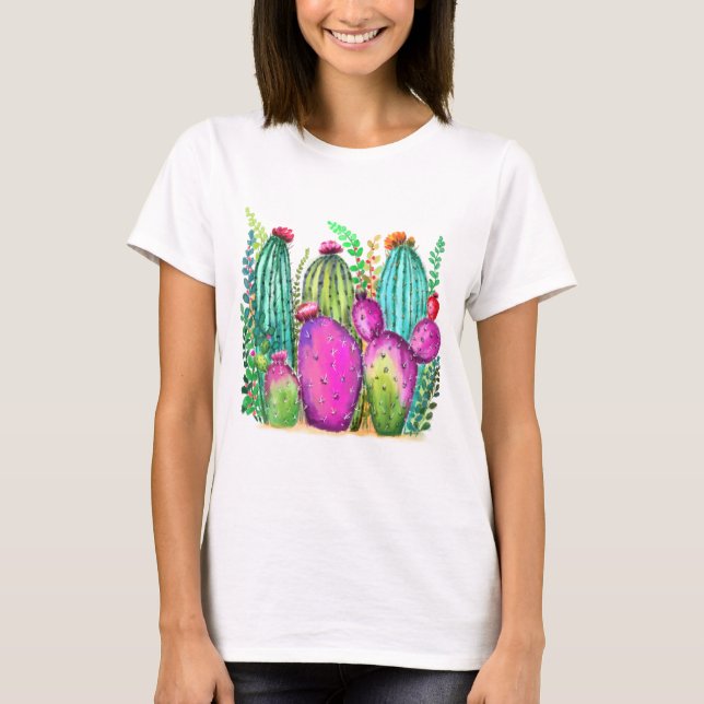 Schöner Cactus T - Shirt (Vorderseite)