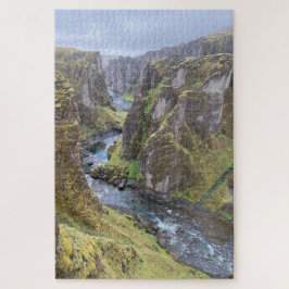 Schöner Canyon in Island; Fjaðrárgljúfur