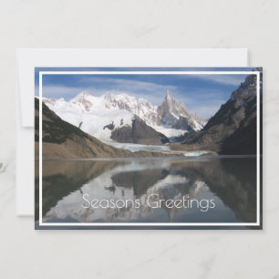 Schöner Cerro Torre, Patagonia, Bergblick Feiertagskarte