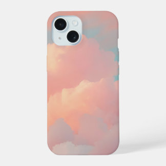 Schöner Cloud-Handyhülle (Zuckerwatte) iPhone 15 Hülle