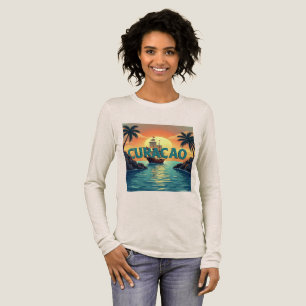 Schöner Curaçao-Sonnenuntergang Tri-Blend Shirt
