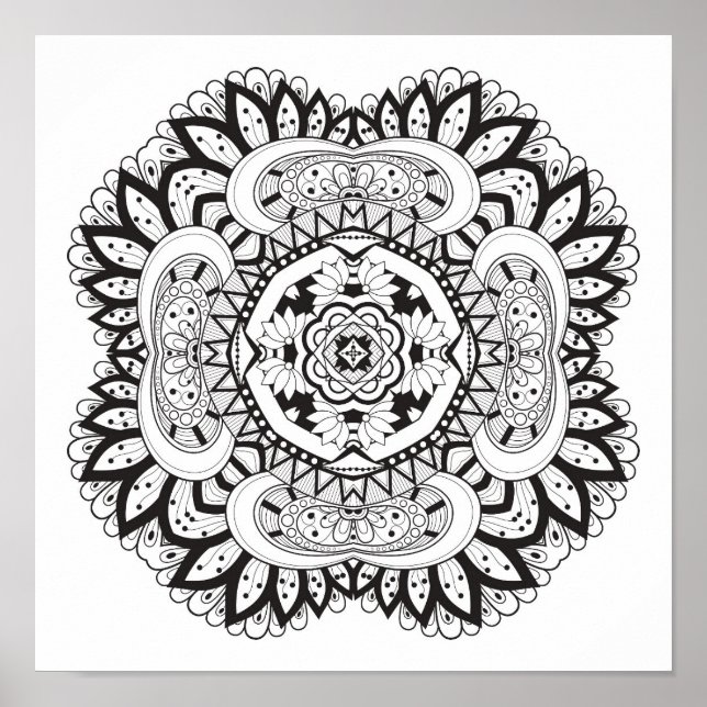 Schöner Deko Square Doodle 2 (Vorne)