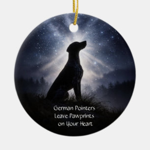 Schöner Deutsch Kurzhaariger Pointer Sternenhimmel Keramik Ornament