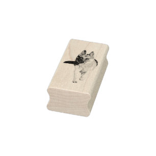 Schöner deutscher Schäferlaufen Gummistempel