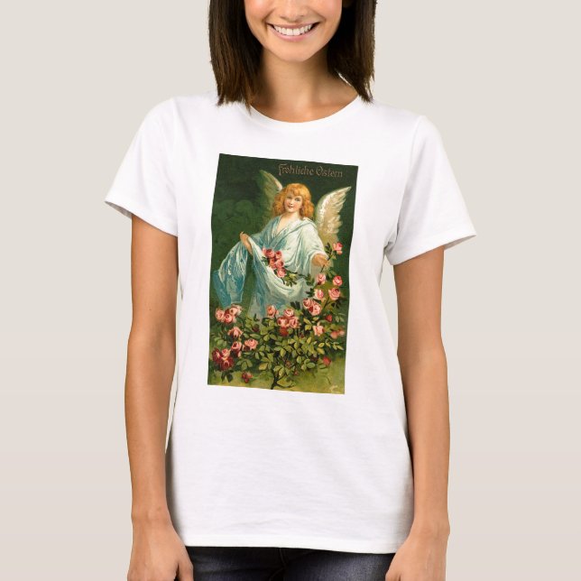 Schöner deutscher Vintager Ostergel T-Shirt (Vorderseite)