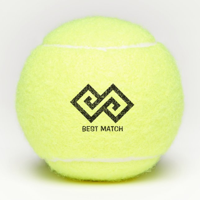 Schöner DoppelDiamond Tennisbälle (Vorderseite)