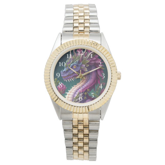 Schöner Drache Armbanduhr (Vorderseite)