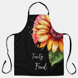 schöner eleganter Druck mit Sonnenblume Schürze