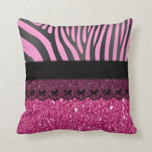 Schöner, eleganter, magischer, zebraglänzender G Kissen