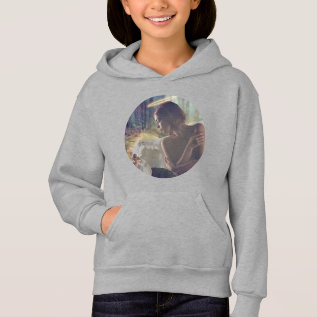 Schöner Engel mit Faiasy Fantasy Art Hoodie (Vorderseite)