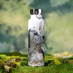 Schöner englischer Setter mit Pheasant , Kunst Trinkflasche