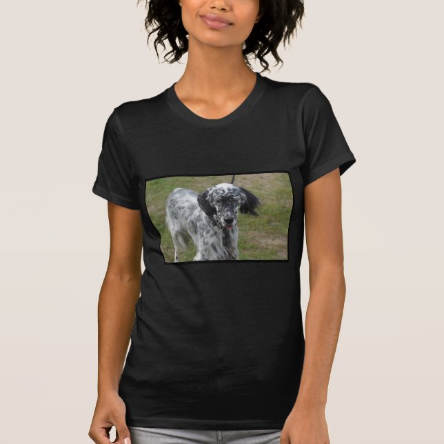 Schöner englischer Setzer-Hund T-Shirt (Vorderseite)
