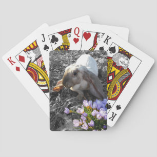 Schöner English Lop mit Blumen Spielkarten