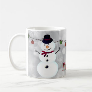 Schöner, erstaunlicher Weihnachtsschneemann Kaffeetasse