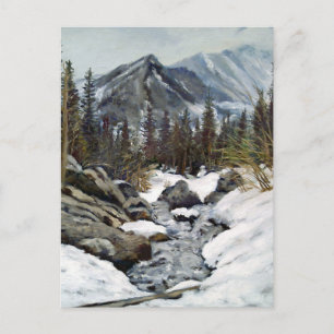 Schöner Estes Park Colorado Winterbach Postkarte