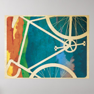 Schöner Fahrradbau - Bike NY Poster