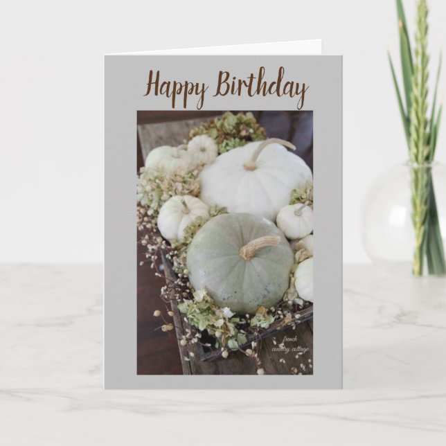 **SCHÖNER FALL** GLÜCKLICHER GEBURTSTAG KARTE (Vorderseite)