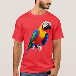Schöner, farbenfroher Papagei T-Shirt