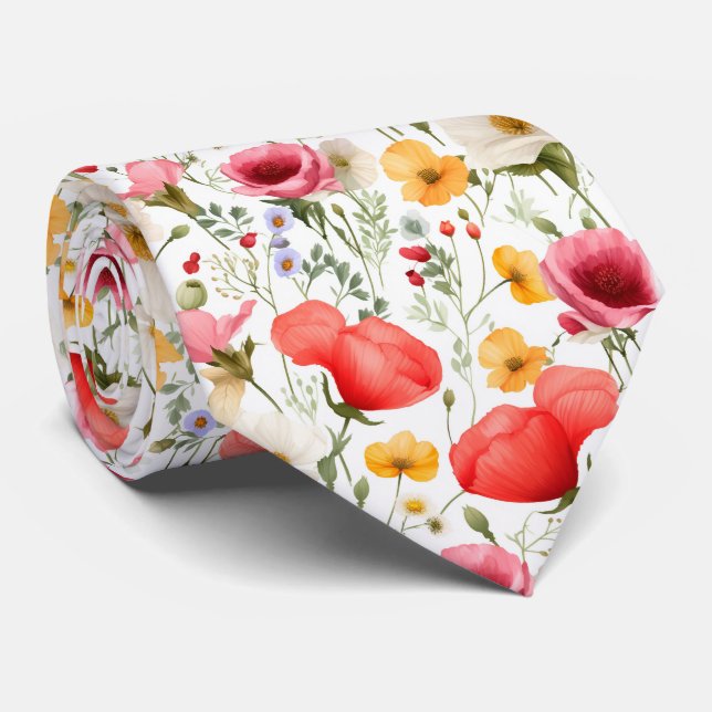 Schöner farbenfroher Sommer Krawatte (Gerollt)