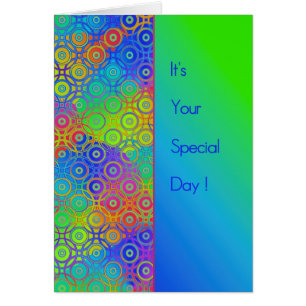 Schöner farbige Kreis-Musterspecial-Tag