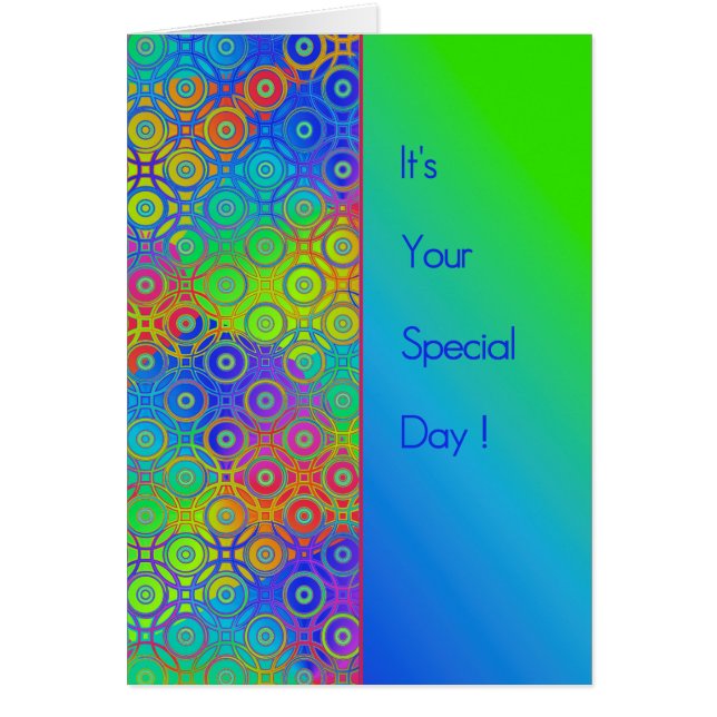 Schöner farbige Kreis-Musterspecial-Tag (Vorne)