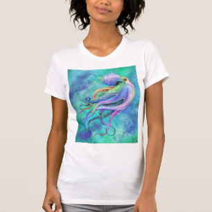 Schöner Farbtopus - Zeichnend geschmückt T-Shirt