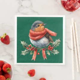 Schöner Festlicher Vogel Serviette