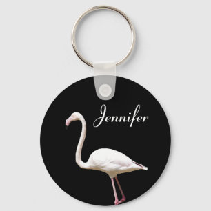 Schöner Flamingo - personalisierter Schlüsselanhänger