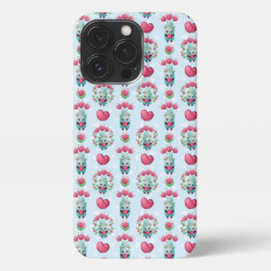 Schöner floral Mason Jar Hearts Muster iPhone 13 Pro Hülle