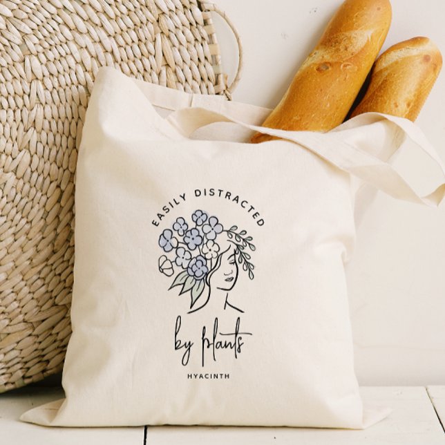 Schöner, floraler abgelenkter Gärtner Personalisie Tragetasche (Von Creator hochgeladen)